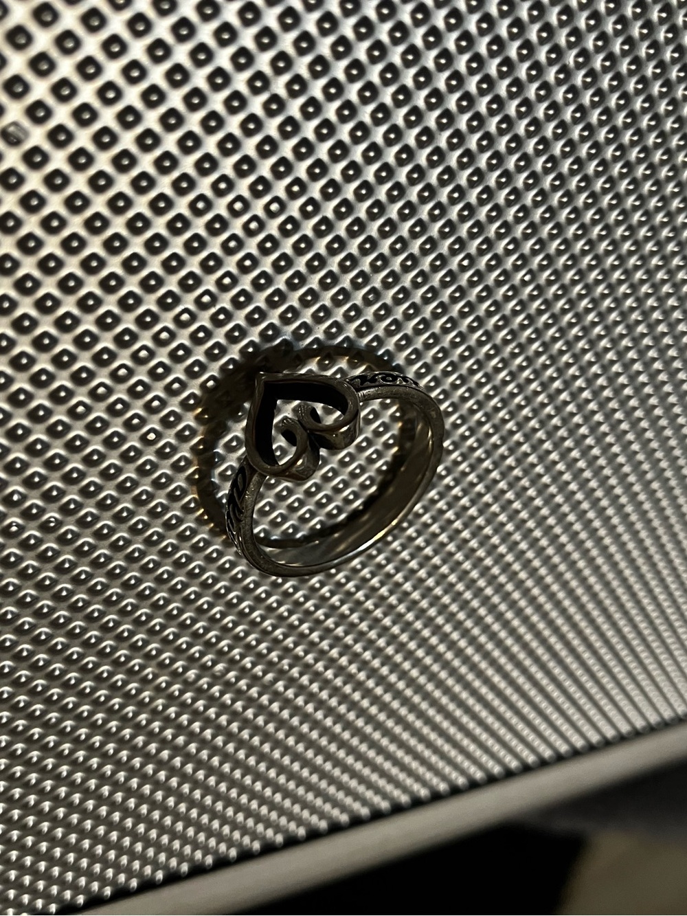Sterling Silver Heart Loop James Avery Ring - Silver